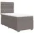 Produktbild 2 för Ramsäng med madrass taupe 80x200 cm tyg