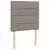 Produktbild 7 för Ramsäng med madrass taupe 90x190 cm tyg