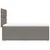 Produktbild 5 för Ramsäng med madrass taupe 90x190 cm tyg