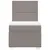 Produktbild 4 för Ramsäng med madrass taupe 90x200 cm tyg