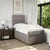 Produktbild 3 för Ramsäng med madrass taupe 90x200 cm tyg