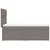 Produktbild 5 för Ramsäng med madrass taupe 90x200 cm tyg