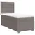 Produktbild 2 för Ramsäng med madrass taupe 100x200 cm tyg