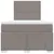 Produktbild 4 för Ramsäng med madrass taupe 120x190 cm tyg
