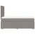 Produktbild 5 för Ramsäng med madrass taupe 120x200 cm tyg