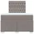Produktbild 4 för Ramsäng med madrass taupe 120x200 cm tyg