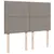 Produktbild 7 för Ramsäng med madrass taupe 140x190 cm tyg