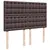 Produktbild 7 för Ramsäng med madrass mörkbrun 140x190 cm tyg