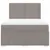Produktbild 4 för Ramsäng med madrass taupe 140x200 cm tyg