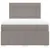 Produktbild 4 för Ramsäng med madrass taupe 140x200 cm tyg
