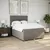 Produktbild 3 för Ramsäng med madrass taupe 140x200 cm tyg