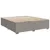 Produktbild 8 för Ramsäng med madrass taupe 180x200 cm tyg