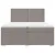 Produktbild 4 för Ramsäng med madrass taupe 200x200 cm tyg