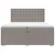Produktbild 4 för Ramsäng med madrass taupe 200x200 cm tyg