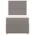 Produktbild 4 för Ramsäng med madrass taupe 80x200 cm tyg