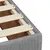 Produktbild 11 för Ramsäng med madrass ljusgrå 80x200 cm tyg