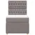 Produktbild 4 för Ramsäng med madrass taupe 80x200 cm tyg