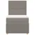 Produktbild 4 för Ramsäng med madrass taupe 90x190 cm tyg