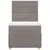 Produktbild 4 för Ramsäng med madrass taupe 90x190 cm tyg