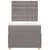 Produktbild 4 för Ramsäng med madrass taupe 90x190 cm tyg