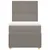 Produktbild 4 för Ramsäng med madrass taupe 90x200 cm tyg