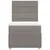 Produktbild 4 för Ramsäng med madrass taupe 90x200 cm tyg