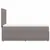 Produktbild 5 för Ramsäng med madrass taupe 90x200 cm tyg