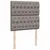 Produktbild 7 för Ramsäng med madrass taupe 90x200 cm tyg