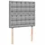 Produktbild 7 för Ramsäng med madrass ljusgrå 90x200 cm tyg