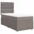 Produktbild 2 för Ramsäng med madrass taupe 100x200 cm tyg
