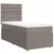 Produktbild 2 för Ramsäng med madrass taupe 100x200 cm tyg