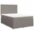 Produktbild 2 för Ramsäng med madrass taupe 140x190 cm tyg