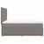 Produktbild 5 för Ramsäng med madrass taupe 140x190 cm tyg