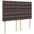 Produktbild 7 för Ramsäng med madrass mörkbrun 140x190 cm tyg