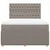 Produktbild 4 för Ramsäng med madrass taupe 140x200 cm tyg