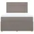 Produktbild 4 för Ramsäng med madrass taupe 160x200 cm tyg