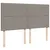 Produktbild 7 för Ramsäng med madrass taupe 180x200 cm tyg