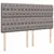 Produktbild 7 för Ramsäng med madrass taupe 200x200 cm tyg