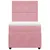 Produktbild 4 för Ramsäng med madrass rosa 80x200 cm sammet