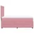 Produktbild 5 för Ramsäng med madrass rosa 80x200 cm sammet