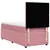 Produktbild 6 för Ramsäng med madrass rosa 80x200 cm sammet
