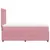 Produktbild 5 för Ramsäng med madrass rosa 90x190 cm sammet