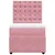 Produktbild 4 för Ramsäng med madrass rosa 90x190 cm sammet