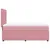 Produktbild 5 för Ramsäng med madrass rosa 90x190 cm sammet