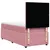 Produktbild 6 för Ramsäng med madrass rosa 90x200 cm sammet