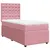 Produktbild 2 för Ramsäng med madrass rosa 90x200 cm sammet