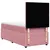 Produktbild 6 för Ramsäng med madrass rosa 100x200 cm sammet