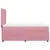 Produktbild 5 för Ramsäng med madrass rosa 100x200 cm sammet