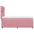 Produktbild 5 för Ramsäng med madrass rosa 100x200 cm sammet