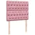 Produktbild 7 för Ramsäng med madrass rosa 120x190 cm sammet